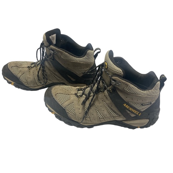 Merrell Men's Gray and Black Waterproof Hiking Shoes J50829 Size 10.5 - Picture 2 of 5